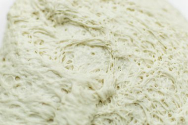 Hava kabarcıklı maya hamuru.