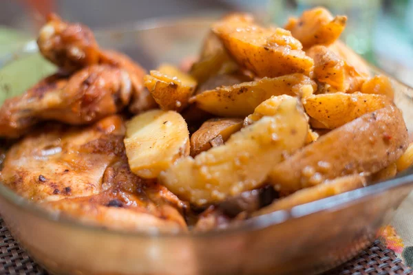 Pommes Terre Conserve Avec Viande — Photo