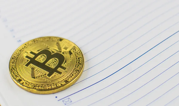 Bitcoin Acostado Diario — Foto de Stock