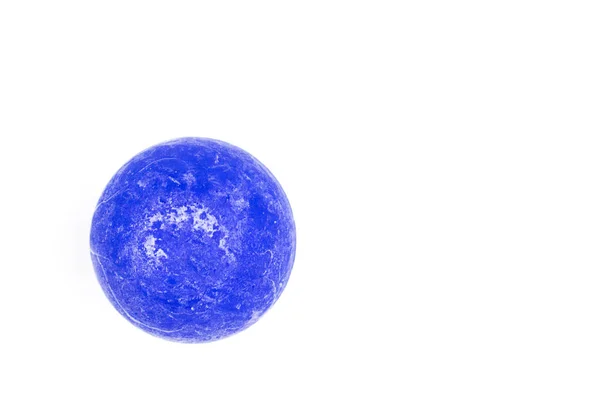 Een Bal Vergelijkbaar Met Globe Een Witte Achtergrond — Stockfoto
