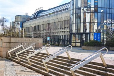 Viyana, Avusturya - 11 Mart 2020: Viyana Üniversitesi 'nin iç bölgesi.