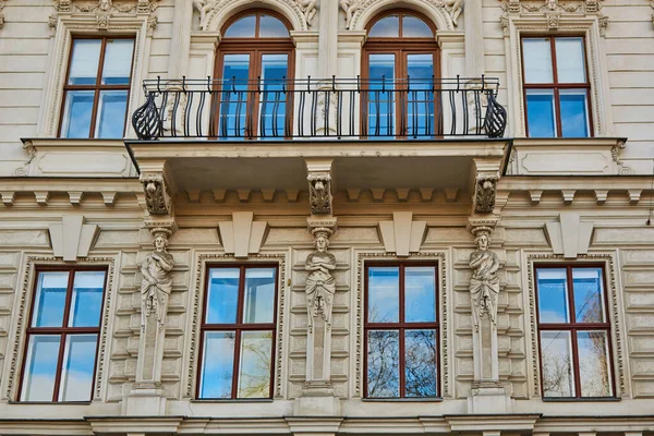 Vienna Austria March 2020 Front Part Old House City Street — Stock Photo, Image