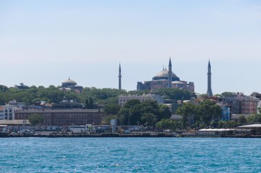 Ayasofya'nın Bosphorus River. Istanbul, Türkiye
