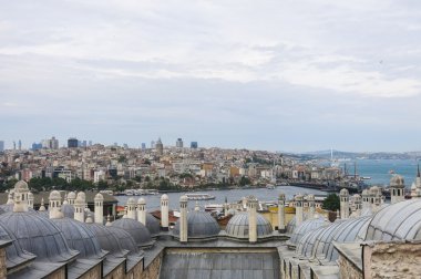 Istanbul Galata Kulesi manzarası. Türkiye
