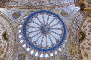 Tavan içinde Sultanahmet Camii Sultanahmet, Istanbul, Türkiye.