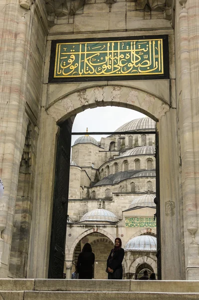 De Blauwe Moskee, (Sultanahmet Camii), Istanbul, Turkije. — Stockfoto