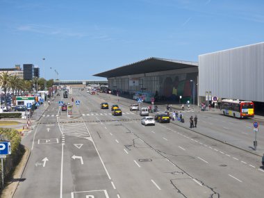 Terminal T1 El Prat-Barcelona Havaalanı. İspanya