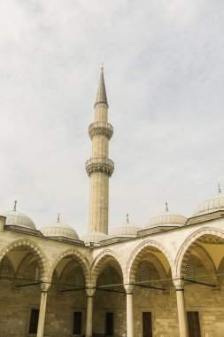 Süleymaniye Cami avlusu. Istanbul, Türkiye
