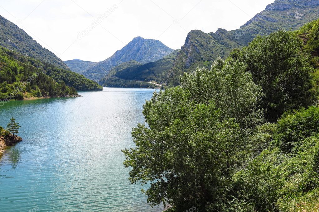 Escales lagoon, in the Catalan Pyrenees, Spain