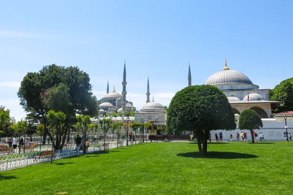 Blå moskén (Sultanahmet Camii), Istanbul, Turkiet. — Stockfoto