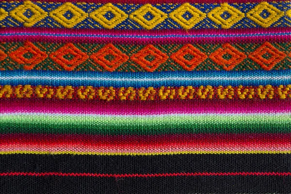 Andean textile in alpaca and sheet wool — Stock Photo, Image