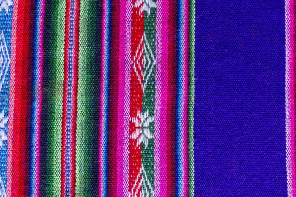 Andean textile in alpaca and sheet wool — Stock Photo, Image