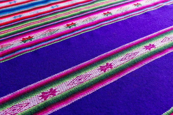 Andean textile in alpaca and sheet wool — Stock Photo, Image