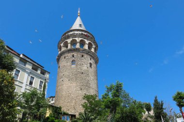 Galata Tower in Istanbul, Turkey clipart