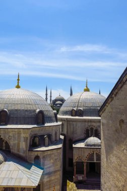 Sultanahmet Camii ve Saint Sophie Katedrali, Istanbul, Türkiye.