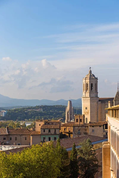 Katedrális a Girona, Katalónia, Spanyolország. — Stock Fotó