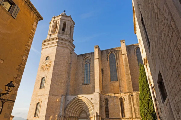 Katedra Santa Maria. Girona-Costa Brava, Katalonia, Hiszpania. — Zdjęcie stockowe