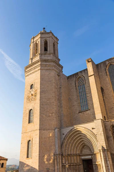 Kathedraal van Santa Maria. Gerona, Costa Brava, Catalonië, Spanje. — Stockfoto