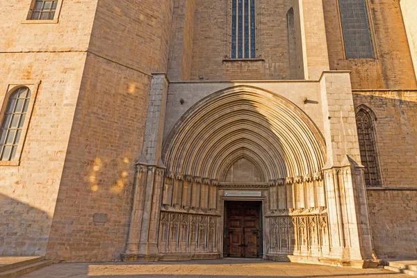 Собор Санта-Марія. Gerona, Коста-Брава, Каталонія, Іспанія. — стокове фото