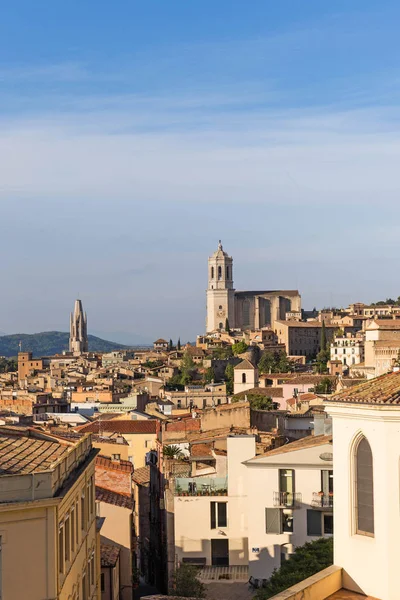 De medeltida kvarteren i Gerona. Costa Brava, Katalonien, Spanien. — Stockfoto