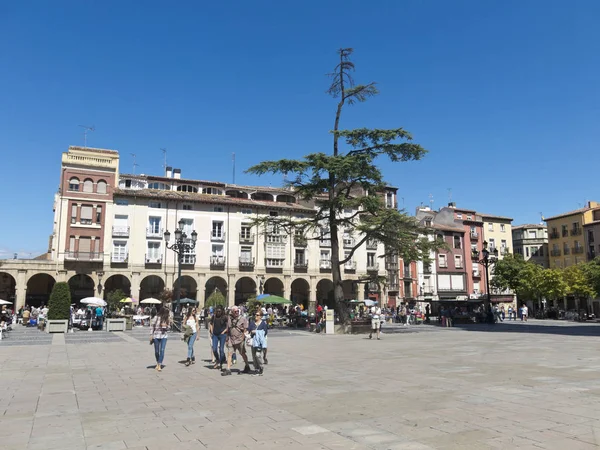 Logrono Portici in Piazza Mercado Plaza La Rioja — Foto Stock