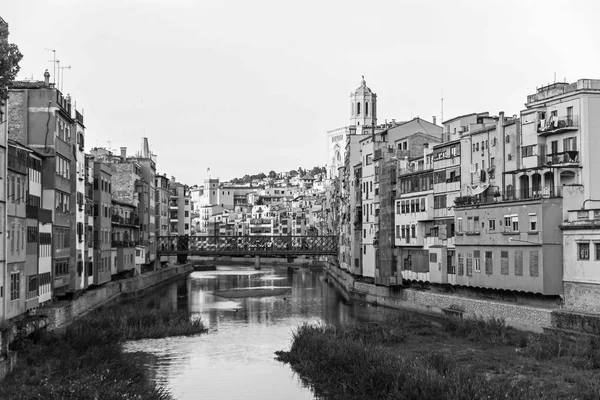 Panorama z Girony, Costa Brava, Španělsko. — Stock fotografie