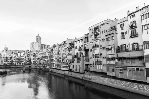 Panorama z Girony, Costa Brava, Španělsko. — Stock fotografie