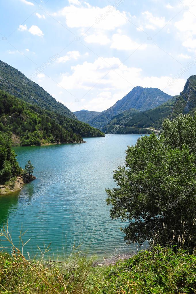 Escales lagoon, in the Catalan Pyrenees, Spain