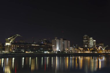 Buenos Aires, Arjantin. Geceleyin Puerto Madero