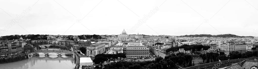 Cityscape of the city of Rome, Italy.