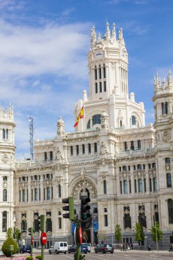 Plaza de Cibeles, Madrid, İspanya İletişim Sarayı.
