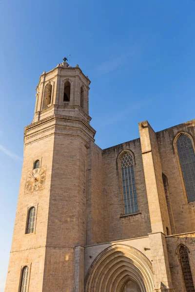 Katedrála Santa Maria. Gerona, Costa Brava, Španělsko. — Stock fotografie