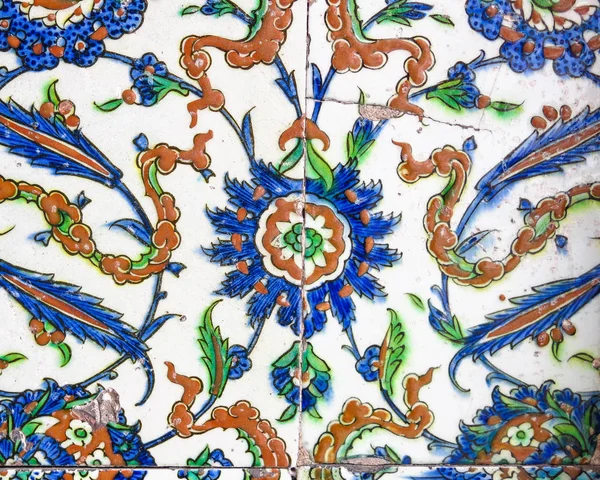 Antiguo turco hecho a mano - azulejos otomanos —  Fotos de Stock