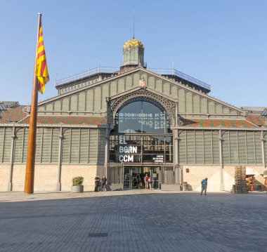 Tarihi çarşı cephe, on dokuzuncu yüzyıl. Gothic Quarter ba