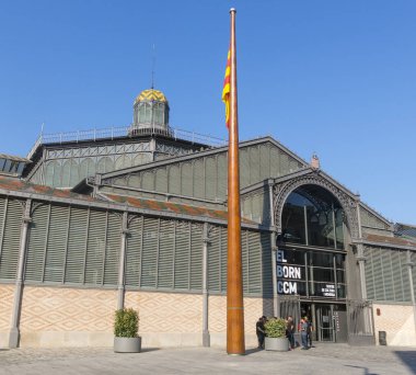 Tarihi çarşı cephe, on dokuzuncu yüzyıl. Gothic Quarter ba