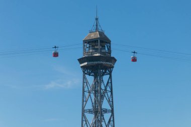 Füniküler San Tower adlı gelen Barcelona, şoför kabini 