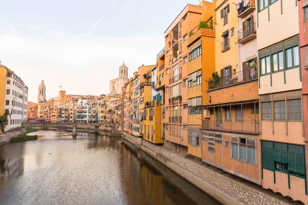 Panoráma města Girona, Costa Brava, Španělsko. — Stock fotografie