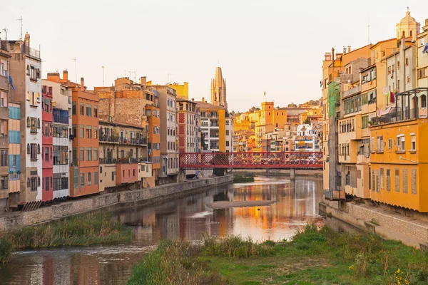 Panorama van Girona, Costa Brava, Catalonië, Spanje. — Stockfoto