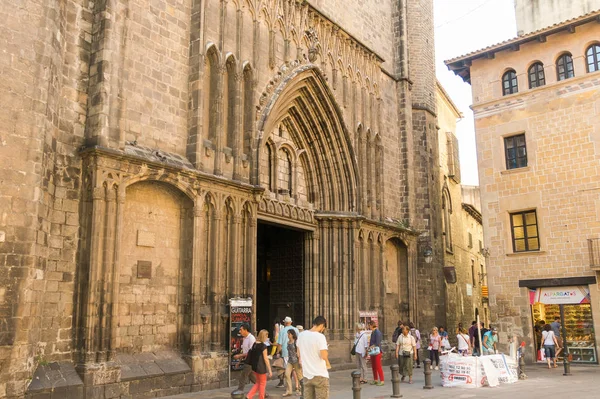 La Basilique de Santa Maria del Pi XIVe siècle dans le Qu gothique — Photo