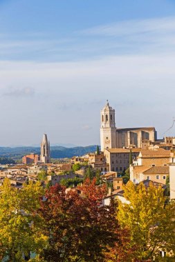 Gerona Ortaçağ dörtte. Costa Brava, Katalonya, İspanya.