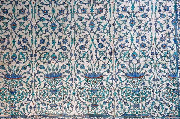 Ancient mão feita turco - azulejos otomanos — Fotografia de Stock