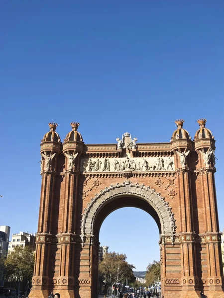 Oblouk triumfální, barcelona — Stock fotografie