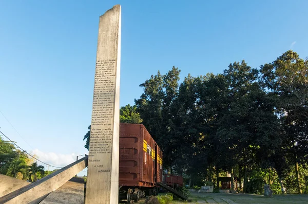 Memorial of train packed with government soldiers captured by Ch