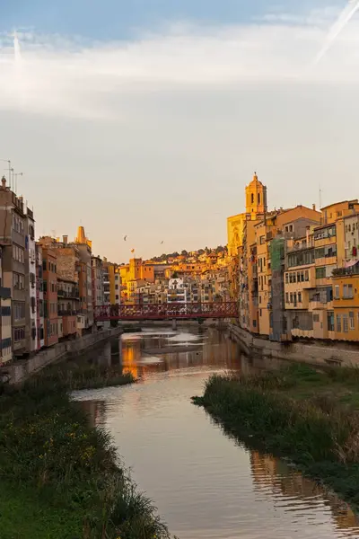 Panoráma a Gerona, Costa Brava, Katalónia, Spanyolország. — Stock Fotó