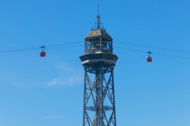 Füniküler San Tower adlı gelen Barcelona, şoför kabini 