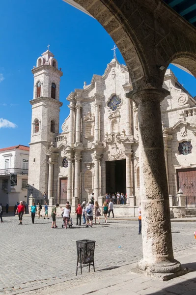 Plaza de la Catedral (Engels: Cathedral Square) behoort tot de f — Stockfoto