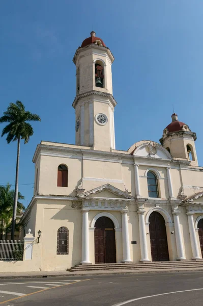 Cathedral of the Immaculate Conception, in Jose Marti square. Ci — Stock Photo, Image