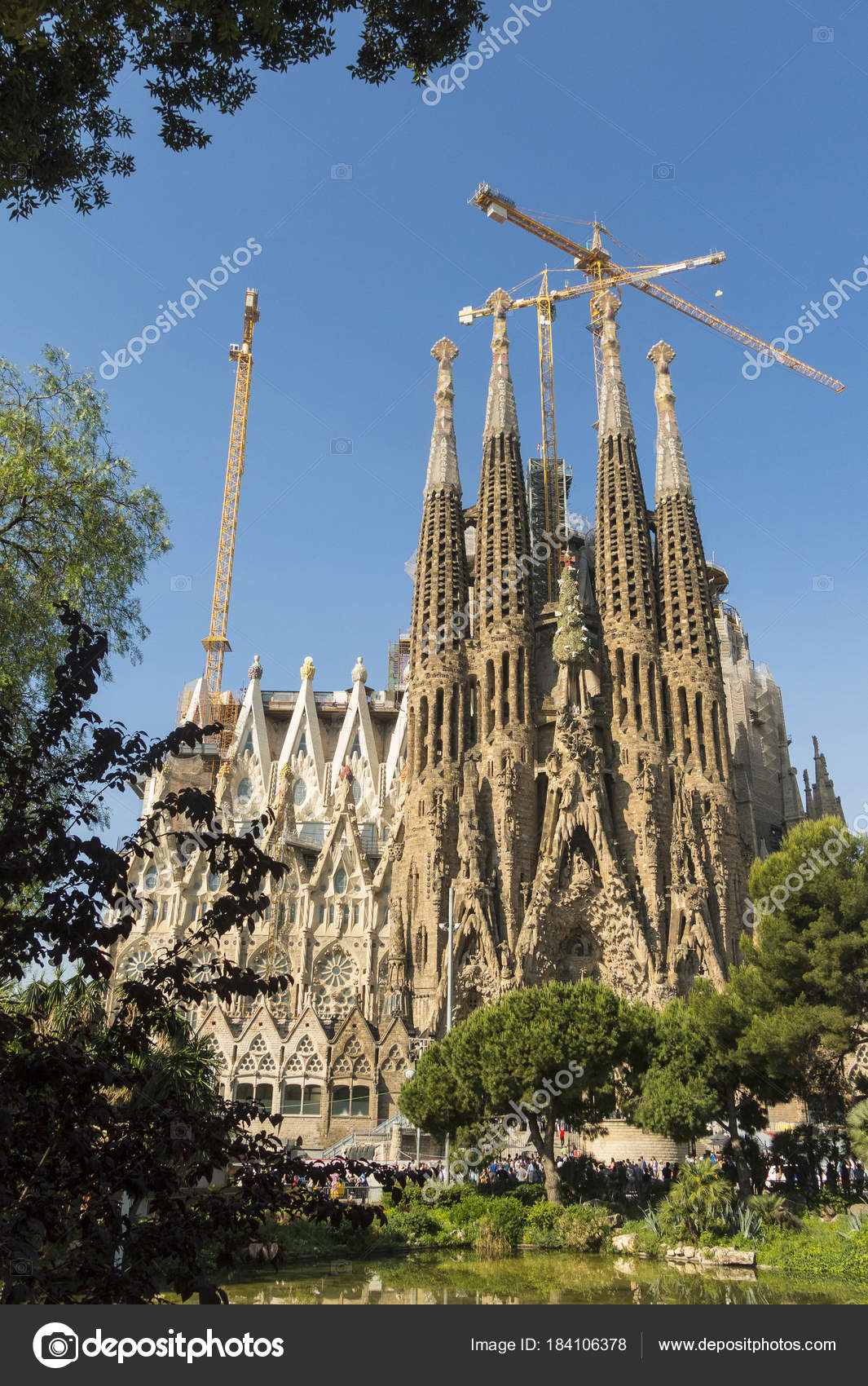 Nativity facade of La Sagrada Familia the impressive cathedral