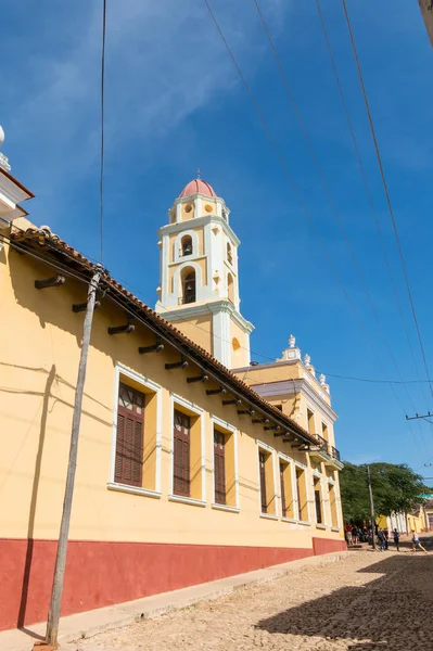 Trinidad, Cuba. UNESCO World Heritage Site. Toren van Museo Nacio — Stockfoto