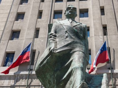 Anıt Şili devlet adamı ve siyaset. Salvador Allende Gossens Santiago de Chile. 
